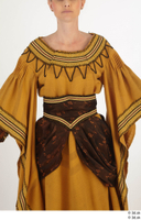  Photos Woman in Historical Dress 12 15th century Medieval Clothing brown dress upper body 0001.jpg